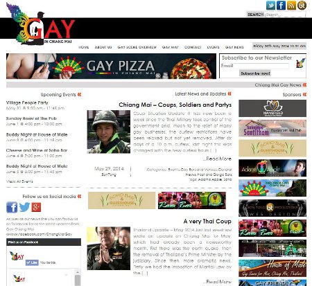 Website design screenshot - Your Gay Website