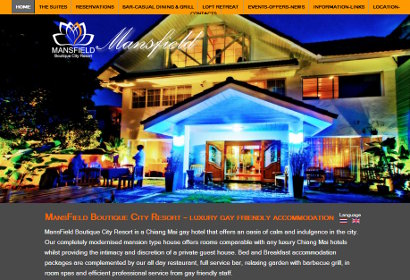 Website for Chiang Mai Gay Hotel - Mansfield Residence