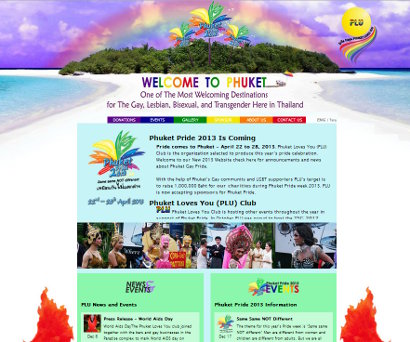 Website for Phuket Gay Pride