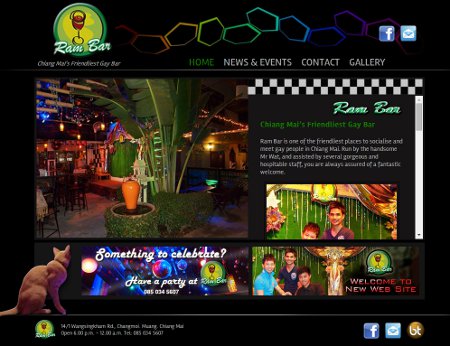Gay Website Design:  Ram Bar Chiang Mai